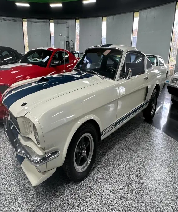 Classic car in showroom at Buonauto Enterprises, premium pre-owned inventory